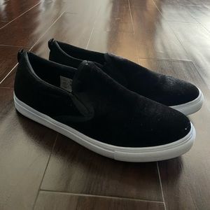 Boohoo Man suede slip on sneakers